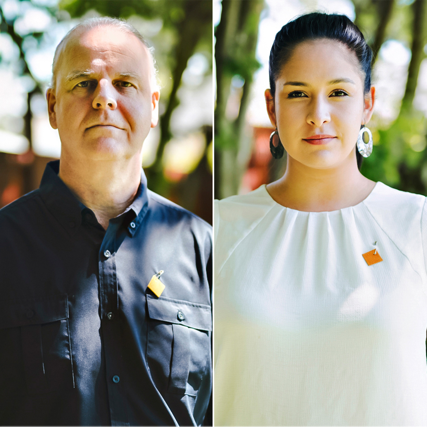 Headshot of Raven Lacerte and David Stevenson